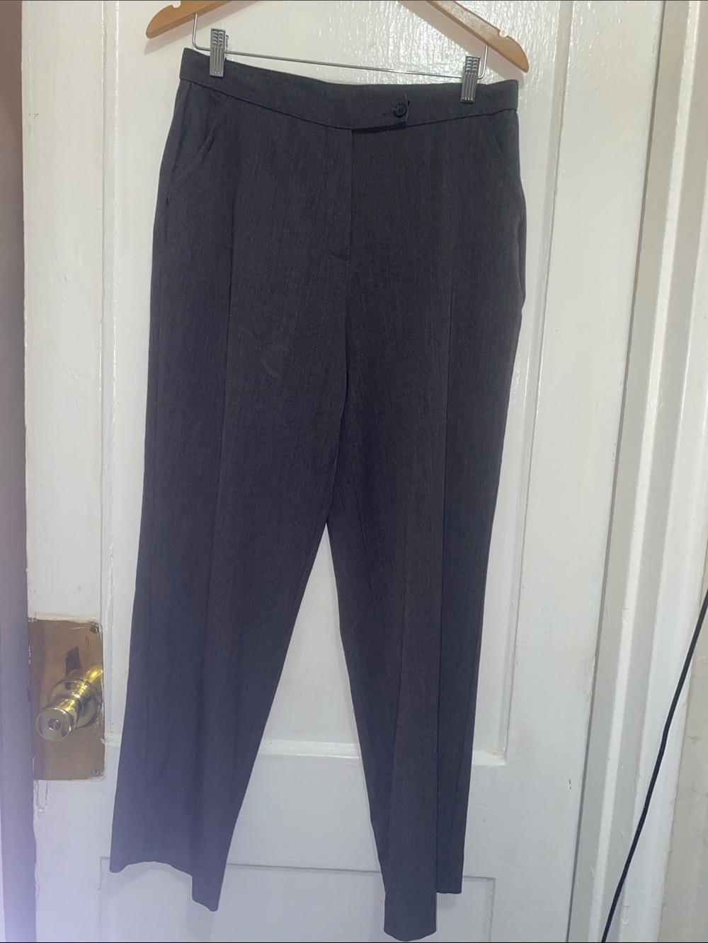 Investments Gray Straight-Leg Dress Trousers